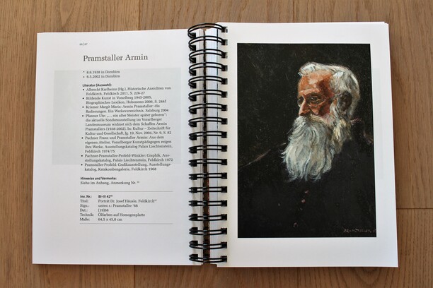 Pramstaller Arnim, Porträt Dr. Josef Häusle, Feldkirch