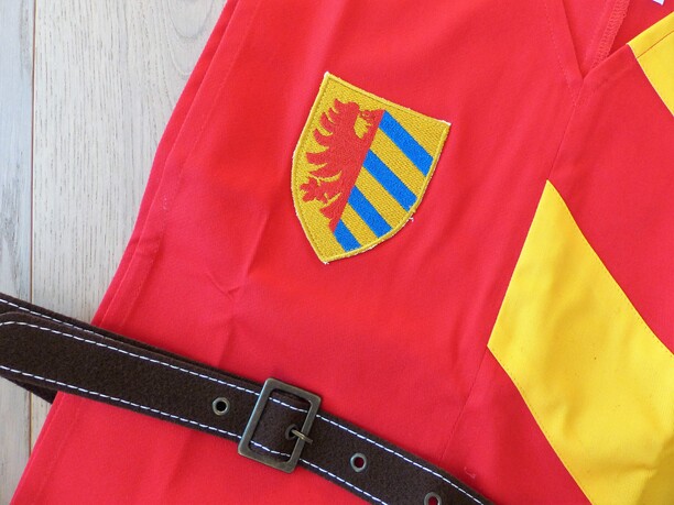 Wappenrock Lancelot rot-gelb