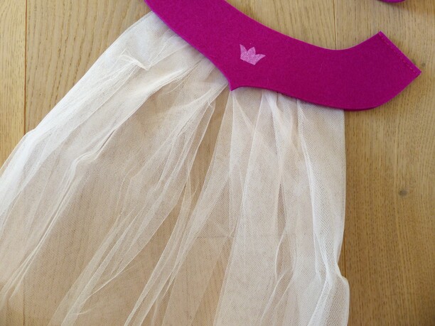 Princess-Set mit Cape und Krone