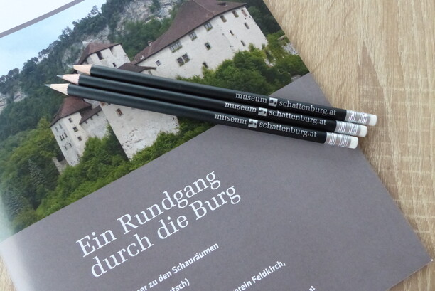Schattenburg Bleistift Souvenirs aus Feldkirch - Schattenburg Bleistift