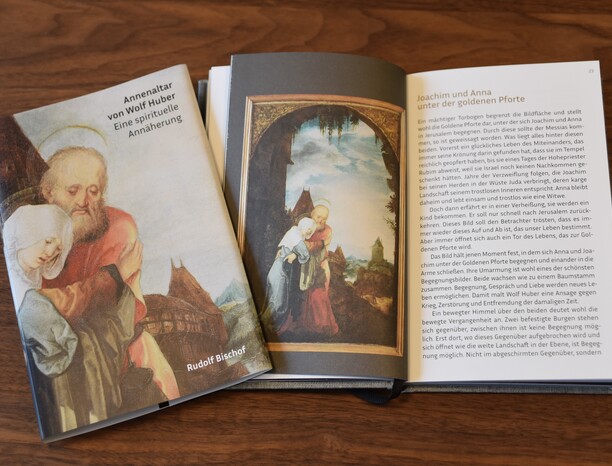 Annenaltar_Buch_Rudolf Bischof_Joachim und Anna unter der goldenen Pforte