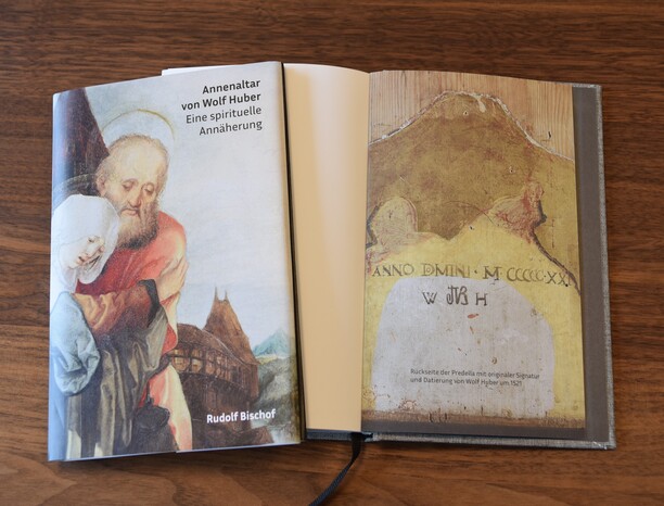 Annenaltar_Buch_Rudolf Bischof_Umschlag_Ansicht Originalsignatur Wolf Huber