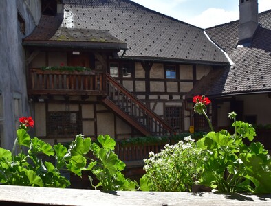 Schattenburg Blick in den Innenhof