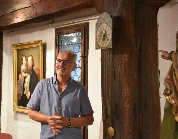 Vorbesitzer Gerhard Ritter mit Valentin Jenny Uhr