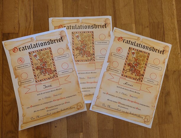 Jede absolvierte Station wird abgestempelt. Jede absolvierte Station wird abgestempelt.